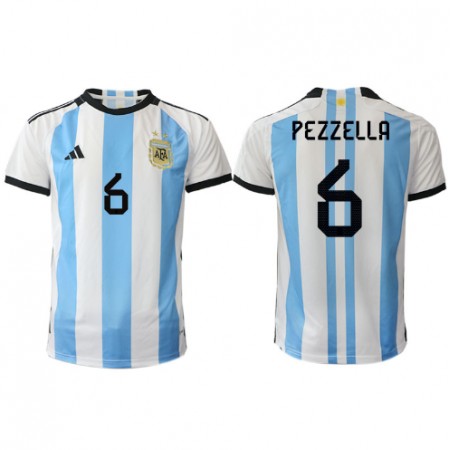 Goedkope Argentinië German Pezzella 6 Thuisshirt World Cup 2022
